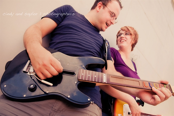 Rock and Roll engagement session by Dallas Wedding Photographers Cindy and Saylor Mills