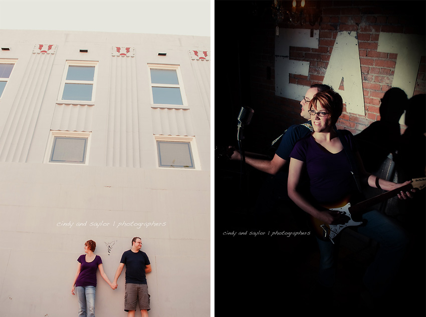 Rock and Roll engagement session by Dallas Wedding Photographers Cindy and Saylor Mills