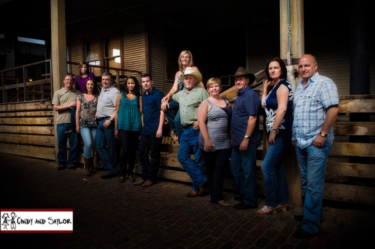 family portraits at the Fort Worth Stockyards by family photographers Cindy and Saylor Mills