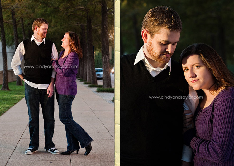 couples pictures in downtown dallas art district