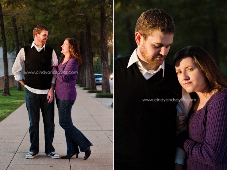 Dallas couple photos near Dallas Museum of Art by Texas photographers Cindy and Saylor