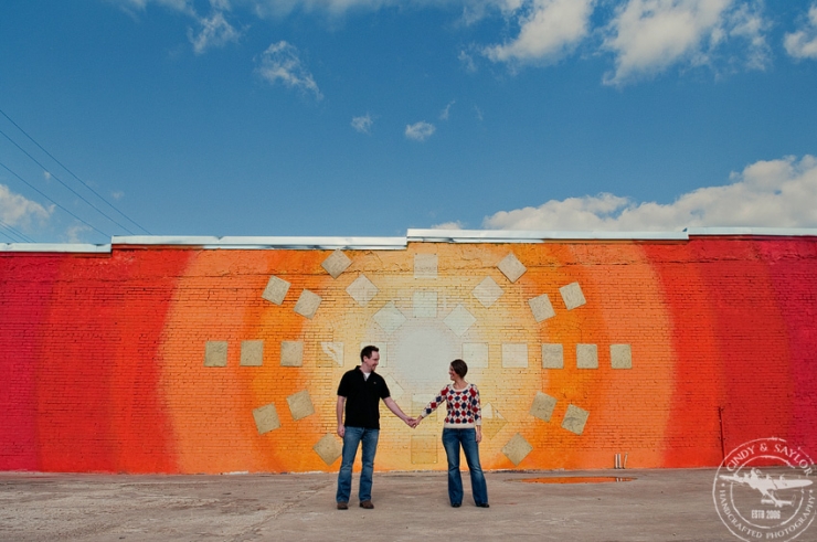 deep ellum bright colored couple photo