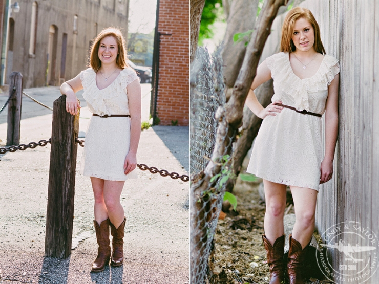 high school senior girl portrait on the historic mckinney square