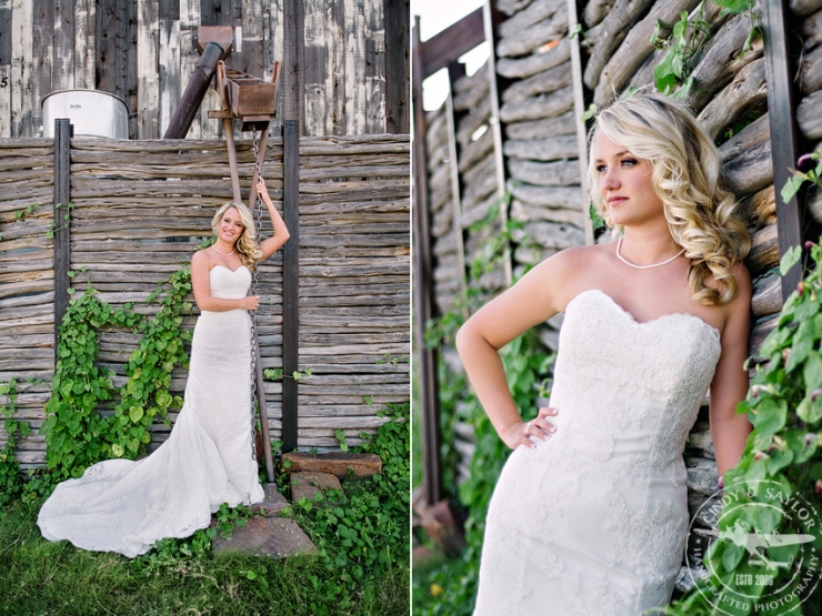 Frisco Heritage Museum rustic vintage inspired Bridal Session