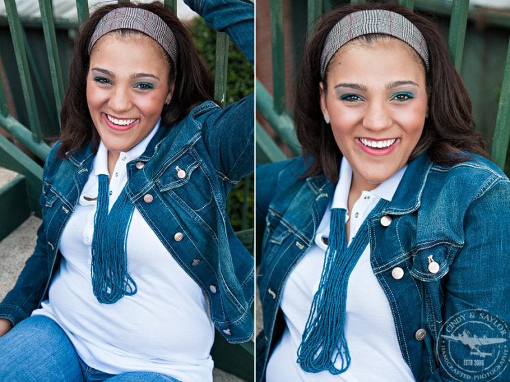 young woman in jean jacket in mckinney