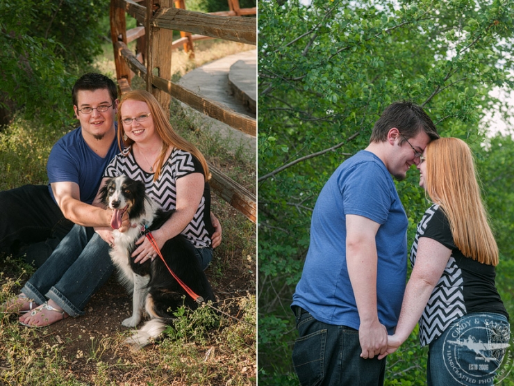 engagement session at arbor hills nature preserve in plano tx