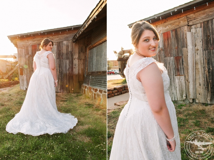 sunset bridal session at babes chicken house in frisco texas