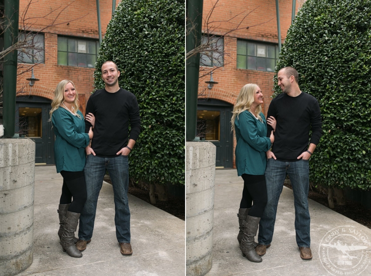 downtown mckinney engagement session