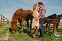 country engagement session in horse stables in northlake texas