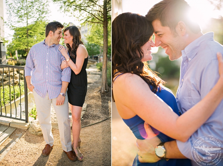 watters creek engagement session in allen texas by cindy and saylor photographers