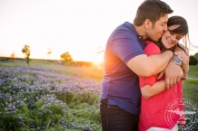 sunset in the bluebonnets engagement session in allen texas by cindy and saylor photographers