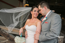 bride and groom portraits at the stockyards in Ft worth texas photos by Cindy & Saylor Photographers