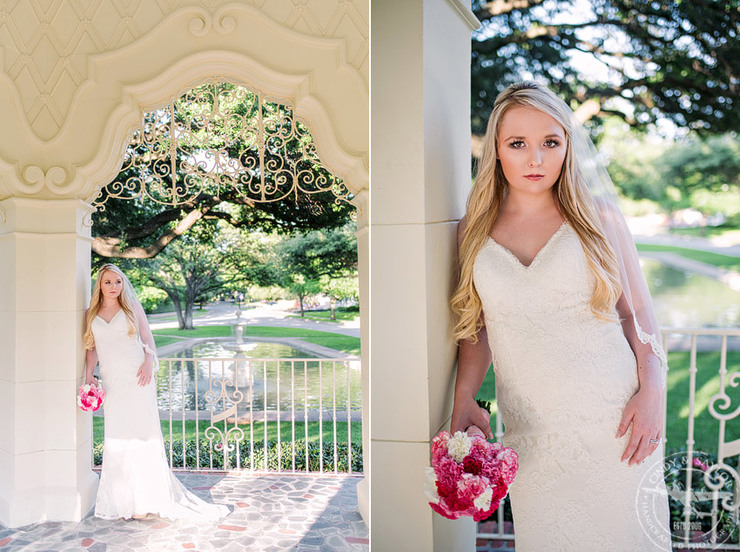 Bridal Session at Versailles Park in HIghland Park TexasPhotos by Cindy and Saylor photographers