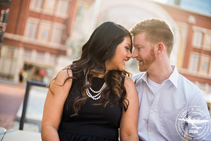 downtown ft worth engagement session in sundance square