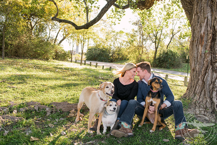 white rock lake sunset engagement session | photos by cindy and saylor