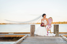 Bridal at White Rock Lake by the Filter Building | Photos by Cindy & Saylor, Makeup by Anastasia Strattan; Vintage Rental by Rent My Dust