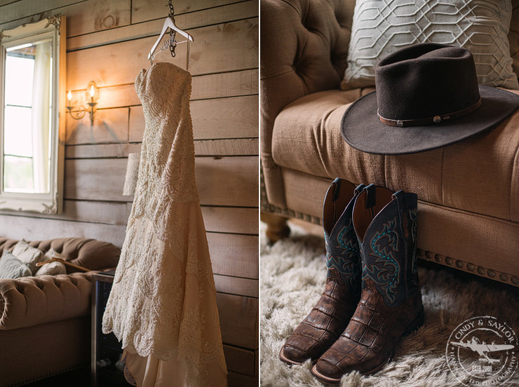 wedding at morgan creek barn at the milestone aubrey texas