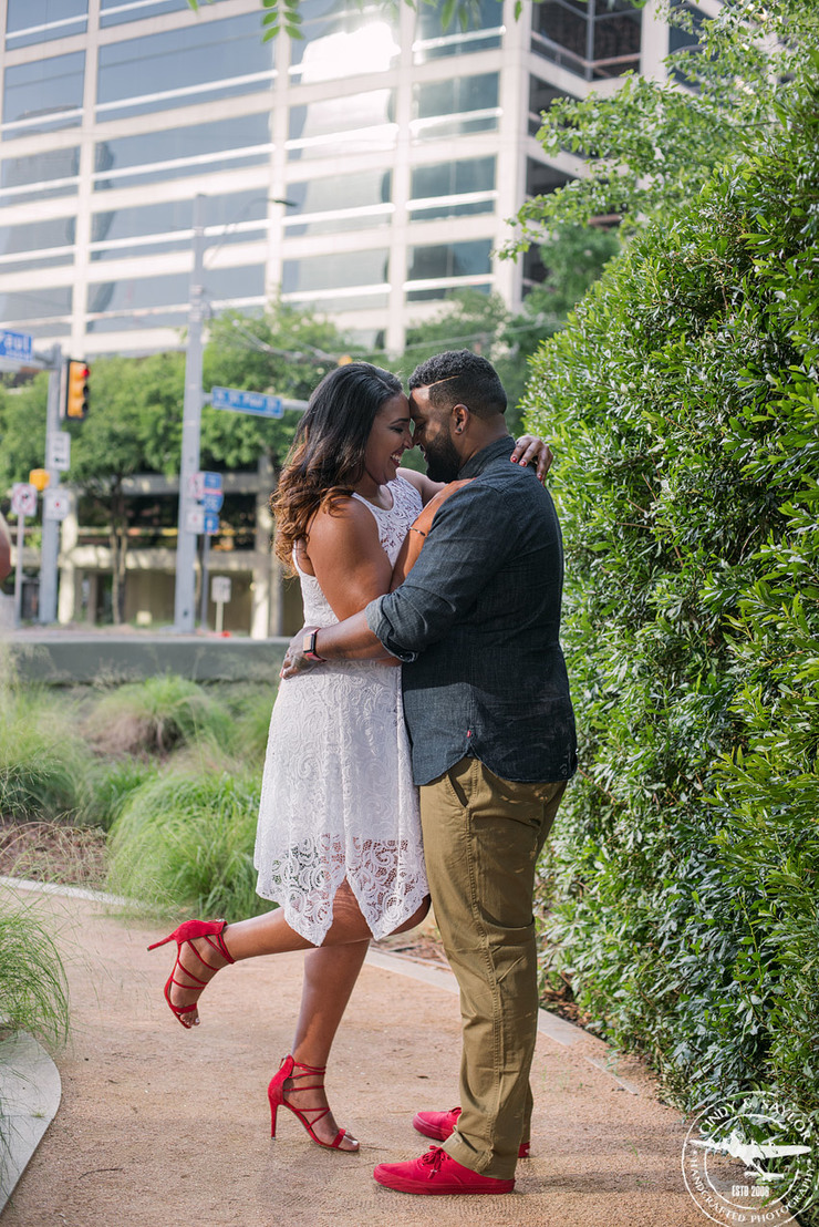 engagement proposal clyde warren park dallas texas