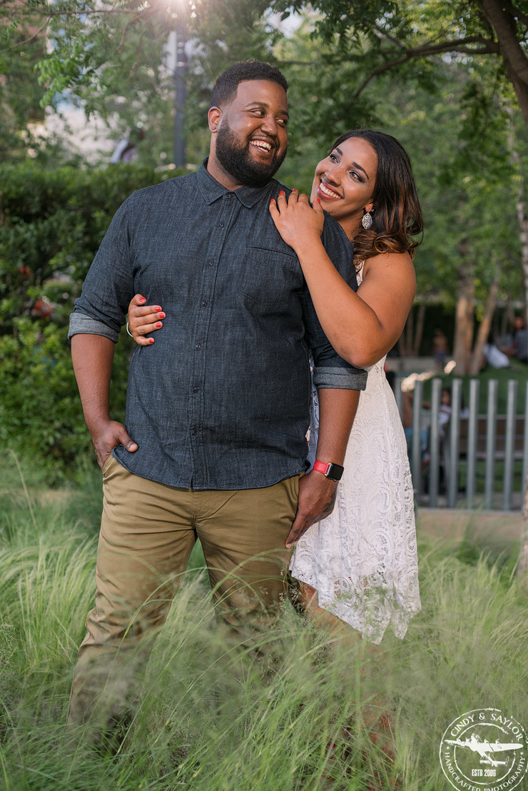 engagement proposal clyde warren park dallas texas